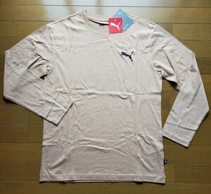 PUMA プーマ メンズ ESS リラックス 長袖 Tシャツ Sサイズ ベージュ Dusty Tan ロンT タグ付き 定価4620円 y10613-1-HZ10