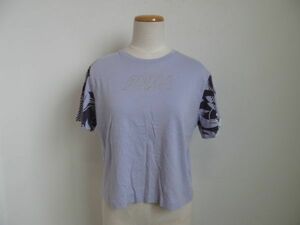 (52944)PUMA　プーマ　キッズ　半袖　Tシャツ　カットソー　ラベンダー　160㎝　USED