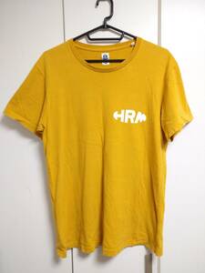 HRM ハリウッドランチマーケット H.R.MARKET Tシャツ ロゴ WE NEVER CLOSE 黄 3 MHAOAZI