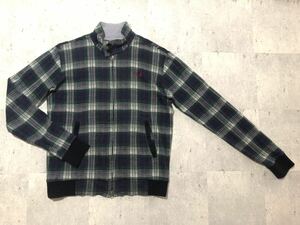 美品　Mサイズ　FRED PERRY ニットジャケット　 チェック柄