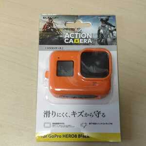 □ELECOM アクションカメラ 用 ケース( GoPro HERO8 BLACK )オレンジ AC-GP8BSSCDR