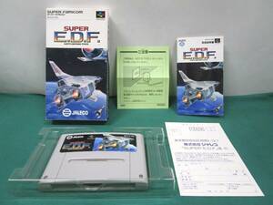 【SFC】 SUPER E.D.F : Earth Defence Force （箱説他付き） 【スーパーファミコン】　No.12005