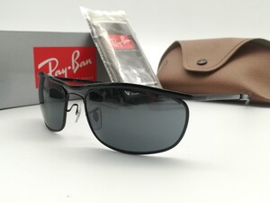 美品 Ray-Ban レイバン サングラス オリンピアン OLIYMPIAN DELUXE ブラック RB3119-M 箱 ケース付き 