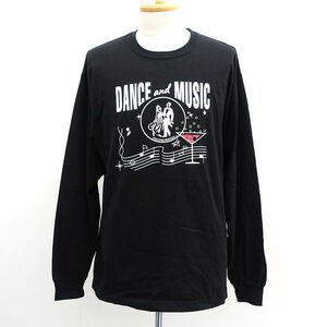 ★ ネイバーフッド 長袖Tシャツ DANCE and MUSIC ブラック サイズL (0220489705)