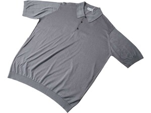  超希少サイズ★★メンズ XXL ジョンスメドレー 最高級コットン 定番ポロシャツ ISIS COBBLE GREY JOHN SMEDLEY イギリス製★