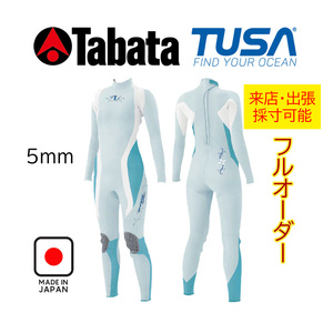 フルオーダー ウェットスーツ ダイビング用 5mm 女性用 ワンピース 【色・ロゴ 選択可能】 TUSA WEJ903 (来店採寸・出張採寸・自己採寸)