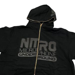 【新品】10周年記念 NITRO MICROPHONE UNDERGROUND × MASTERPIECE × UNDEFEATED ジップパーカー L ニトロ マスターピース アンディー