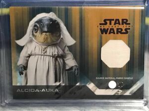 topps スターウォーズ last jedi auka material /25 値引