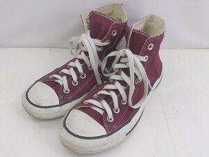 ◇ CONVERSE コンバース ALL STAR 139784F スニーカー シューズ サイズ25.0cm ワインレッド オフホワイト メンズ P