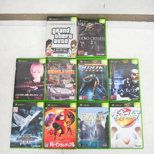 XBOX ソフト セット GTA ディノクライシス DOA ダブルスティール ニンジャ HALO Mr.インクレディブル ねずみくす エアフォースデルタ K5722