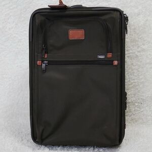 【美品 機内持ち込み 拡張可 2輪】 TUMI トゥミ キャリーケース スーツケース トランク キャリーバッグ トラベル ビジネス 旅行 ブラウン 