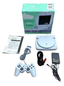 【動作確認済】 SONY PS one and LCD monitor COMBO PlayStation プレイステーション SCPH-140 ピーエスワン モニター ソニー ジャンク