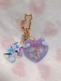 ハンドメイド　シャカシャカキーホルダー