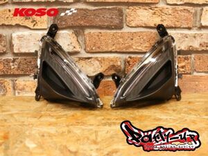 リレー付属！シグナスグリファス KOSO LEDシーケンシャルウインカー＋ウインカーリレー 国内仕様対応品 B8R BKG SEJ4J Cygnus ドレスアップ