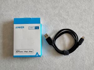 新古品　Anker PowerLine III Flow USB-C & ライトニング ケーブル 黒 0.9m