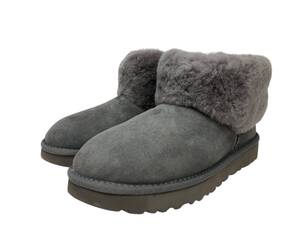 UGG australia アグオーストラリア CLASSIC MINI FLUFF クラシック ミニ フラッフ ムートンブーツ 1106757 23cm US6 グレー/028