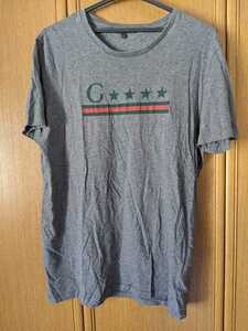 GUCCI　半袖Tシャツ　ダークグレー　XLサイズ　イタリア製　即決　グッチ　