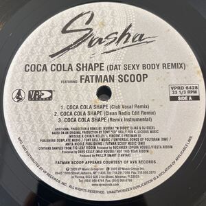 Sasha/COCA COLA SHAPE(DAT SEXY BODY REMIX)/feat.FATMAN SCOOP/レコード/中古/DJ/club/reggae/hiphop