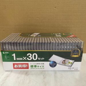 サンワ製 DVD/CDケース 30セット FCD-PN30C 録画 ダビング 自作 運動会や催し物の録画ディスクを入れるのにどうぞ