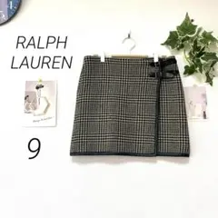 6883-1  RALPH LAUREN ラルフローレン 巻きスカート 9号