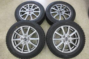 イボ消え掛け＆売切！フィットシャトル等　185/60R15　マナレイ製アルミ　15×5 1/2J　100×4穴　+50　ハブ67　結構美品　4本組