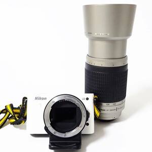 ニコン 1 J2 /AF-NIKKOR 70-300mm 1:4-5.6G ボディ レンズセット Nikon 動作未確認 ジャンク品 60サイズ発送 KK-2680749-191-mrrz