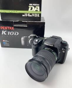 【1円スタート】☆カメラ☆ ◆現状品◆　PENTAX　ペンタックス　K10D　SMC　PENTAX　DA　ZOOM　16-45ｍｍ　F4　ED　AL　レンズ　付き