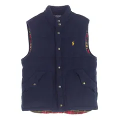 POLO RALPH LAUREN ポロ・ラルフローレン スウェット 中綿 ベスト ネイビー系 S【中古】