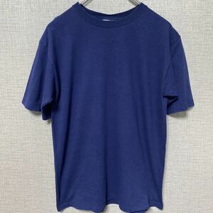 90s USA製 ビンテージ ヴィンテージ Tシャツ tee アメリカ製 古着 オールド 無地 ネイビー アメカジ ストリート バンド ロック 音楽 80s