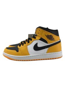 NIKE◆ナイキ/554724-701/AIR JORDAN 1 MID/27.5cm/イエロー