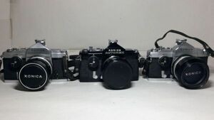 【未点検・未清掃】KONICA AUTOREX / KONICA HEXANON 1:1.8 F=52mm コニカ オートレックス 【3台セット】