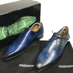 未使用品【マグナーニ】本物 MAGNANNI 靴 25cm ドレスシューズ ビジネスシューズ パティーヌ系 15024 レザー 紳士 メンズ スペイン製 40 箱