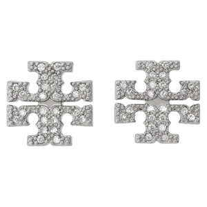 トリーバーチ ピアス Tory Burch 53423-042 キラ パヴェ スタッズ ダブルT ロゴ シルバー レディース アクセサリー Kira Pave Stud Earring