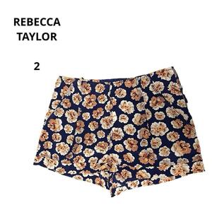 REBECCA TAYLOR レベッカテイラー ショートパンツ 2 薄手 シルク