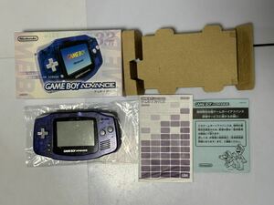 ゲームボーイアドバンス 本体　ミッドナイトブルー　ジャンク品(稼動品) 送料無料