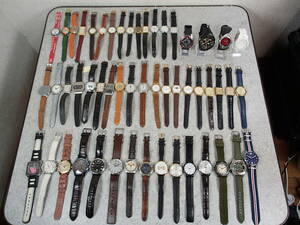 メンズ腕時計 大量 50点 セット まとめ SEIKO/CITIZEN/CASIO/RADO/EMPORIO ARMANI/GUES/NIXON/SKAGEN/FULRA/TECHNOS 他 インボイス可 0731