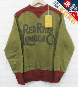 8T2257/FREEWHEELERS RED RIVER LUMBER Co. カラートリムスウェットシャツ 1734003 フリーホイーラーズ