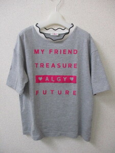 ★値下げ★アルジー　ＡＬＧＹ　Ｔシャツ　グレー　女の子　Ｍ　１６０　ロゴ