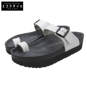 未使用 BIRKENSTOCK ビルケンシュトック ×ワイズ Plan A ブラットフォームサンダル メンズ ブラック×ホワイト 39 63271