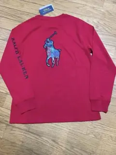 【新品】クリスマスカラー　POLOラルフローレン長袖シャツ160cm