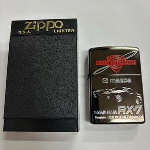 希少　ZIPPO 名車シリーズ MAZDA ROTARY HISTORY SAVANNA RX-7 限定品 No.403 2004年10月製造 マツダ サバンナ オイルライター ジッポー 