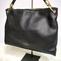 kate spade ケイトスペード　ハンドバック　レザー　ブラック