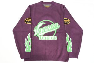 1円～ 【未使用】シュプリーム Supreme/Vanson Leathers Sweater サイズXL Purple