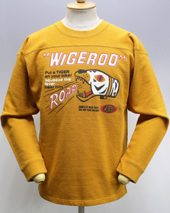 WEIRDO ウィアード WIGERCO - CREW NECK SWEAT / フットボールスウェット WRD-20-AW-18 新品未使用 マスタード size L