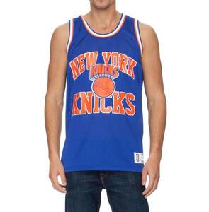 USA正規品 【M】 Mitchell&Ness ミッチェル&ネス NBA メッシュタンクトップ NY ニューヨーク Knicks ニックス 青 バスケット ユニフォーム