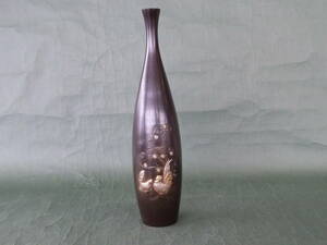 花瓶 にわとり 高さ２７．５ｃｍ 銅製 新品