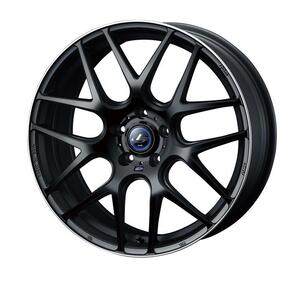 レオニス NAVIA 06 ホイール1本 18x8.0 +42 114.3 5H(MBP(マットブラックリムポリッシュ))