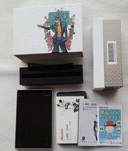 【中古】 激レア L-06D JOJO docomo ジョジョスマホ 利用制限○　携帯電話 ドコモ　訳あり　外箱と本体の製造番号違い　動作未確認