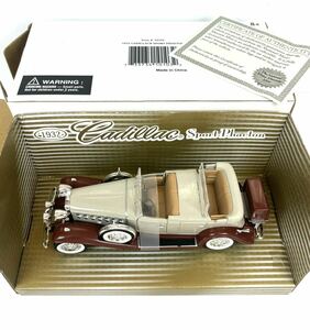 USA 国立自動車博物館　1932年型　キャデラック スポーツ フェートン　1/32　モデルカー 　ヴィンテージ　未開封　鑑定書付き