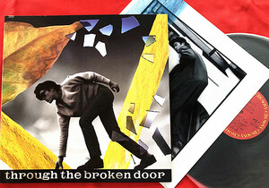 《貴重見本盤》尾崎豊 Through The Broken Door　壊れた扉から　ライナー付　LP　盤未使用に近い（F8) 